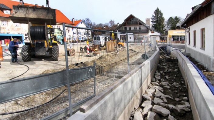 Umbau des Untermüllerplatzes in Dießen; Untermüllerplatz in Dießen