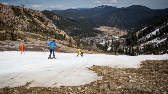 Dismal Snowpack In Sierra Mtns. Worsens State's Four-Year Drought, And Takes Toll On Tahoe-Area Ski Industry