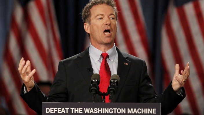 U.S. Senator Paul formally announces his candidacy for president during an event in Louisville