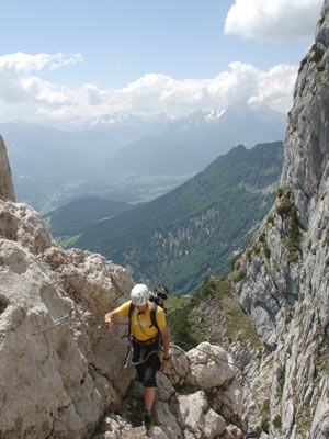 Klettersteig: Kräftemessen am Untersberg, Stefan Herbke