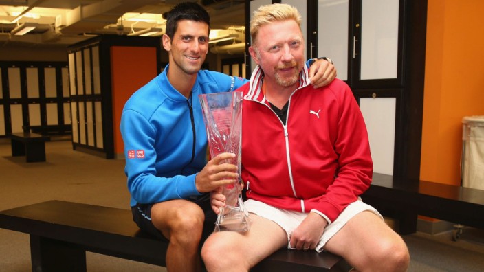 Novak Djokovic und Boris Becker