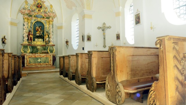 St. Georg: Zuletzt wurde das Innere der Kirche saniert, fast vier Jahre hat das gedauert. Während der ganzen Zeit hat ein Gerüst den Dachstuhl gestützt.