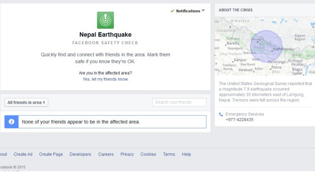 Nepal Facebook Security Check Google Person Finder
