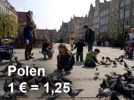Wo der Euro was wert ist: Polen, ddp