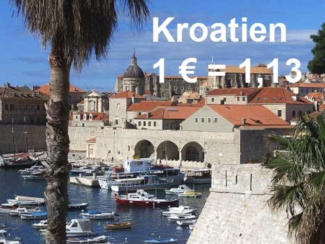 Wo der Euro was wert ist: Kroatien, ddp