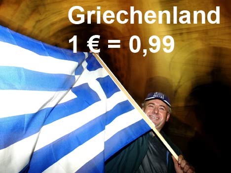 Wo der Euro was wert ist: Griechenland, ddp