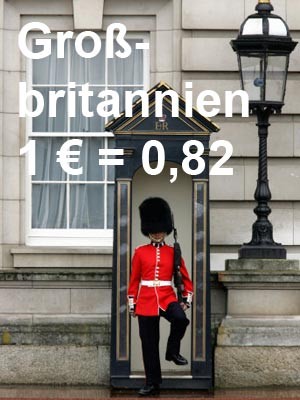 Wo der Euro was wert ist: Großbritannien, ddp