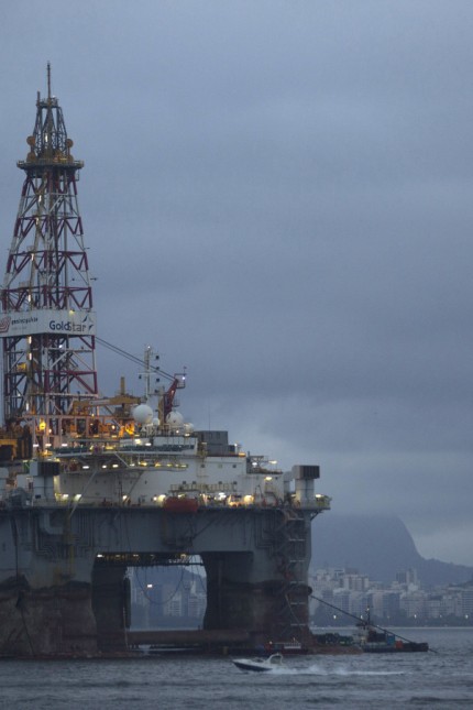 Brasilien: Eine Ölplattform des halbstaatlichen Konzerns Petrobras in der Bucht von Guanabara.