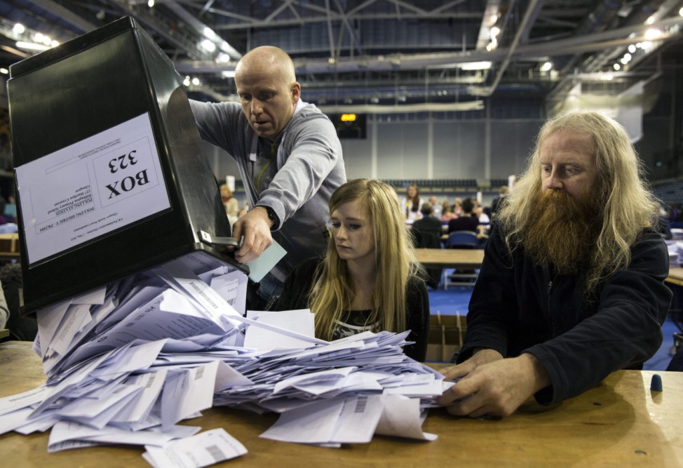 Conservatives lead exit polls after British election