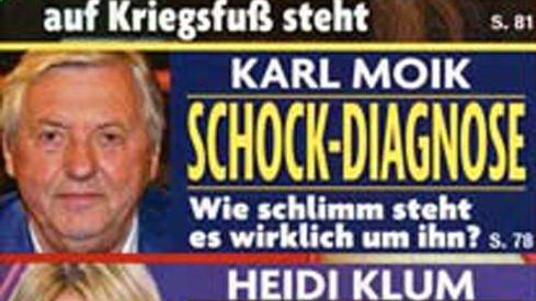 Stilkritik: Karl Moik auf dem aktuellen Titelblatt der Zeitschrift Freizeit im Blick.