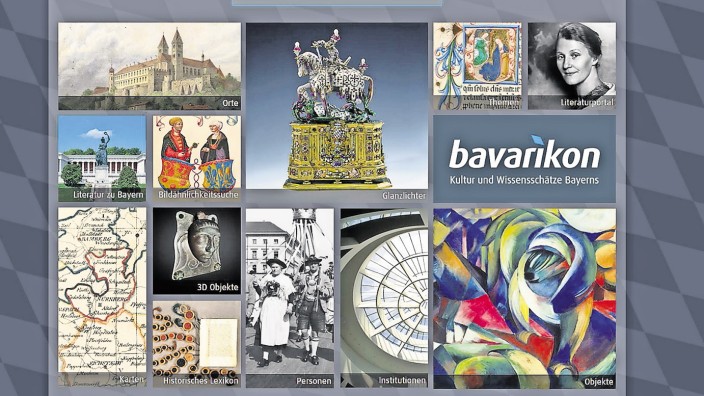 Kulturportal "Bavarikon": Mehr als 200 000 Kultur- und Wissensschätze des Freistaats macht das Internetportal "bavarikon" für jedermann kostenlos zugänglich.