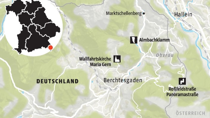 Berchtesgadener Alpen: SZ-Karte