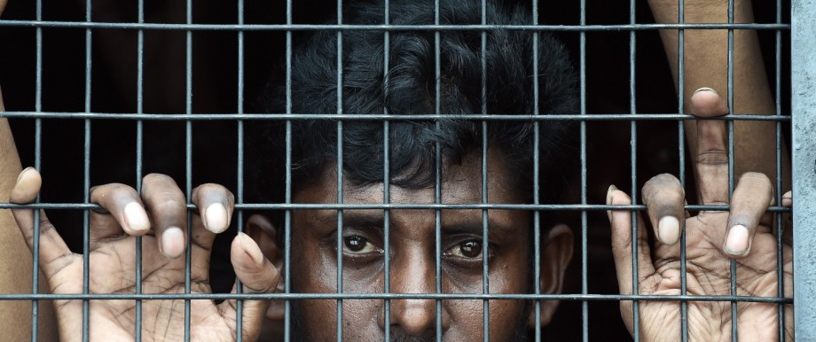 Südostasien: Ein von der Polizei internierter Flüchtling auf der malaysischen Insel Langkawi