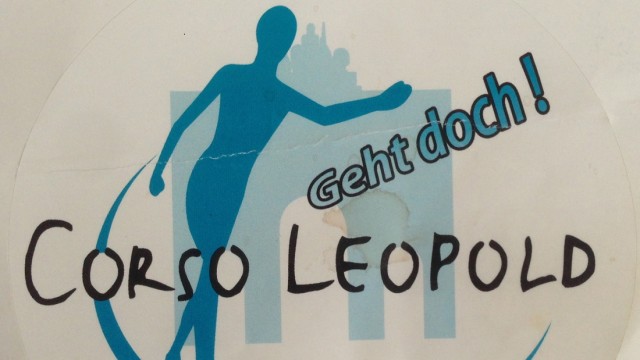 20 Jahre Corso Leopold am Wochenende: Das Logo aus den Anfangstagen für den Corso Leoplold.