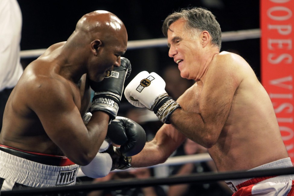 Mitt Romney, Evander Holyfield