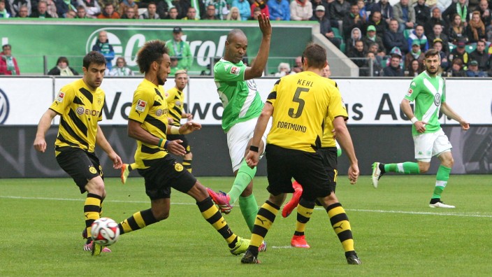 16 05 2015 Fussball 1 Bundesliga 2014 2015 33 Spieltag VfL Wolfsburg Borussia Dortmund in der