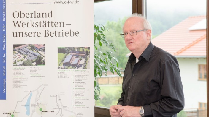 Gaißach: Martin Zeller, Geschäftsführer der Oberlandwerkstätten, bei seiner letzten Jahresbilanz. Der 65-Jährige geht in den Ruhestand.