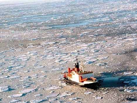 Antarktis - fremde Welt, in Eis erstarrt