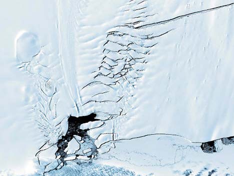 Antarktis - fremde Welt, in Eis erstarrt