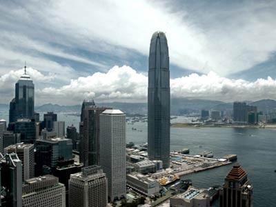 Hongkong: Skyline am Victoria Harbour, AP