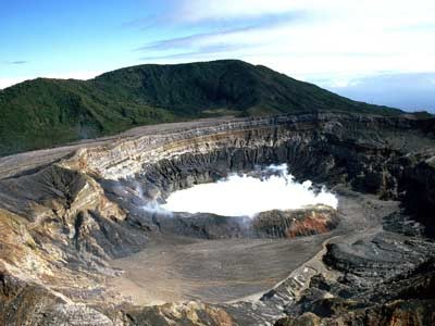 Der Vulkan Poas in Costa Rica, dpa