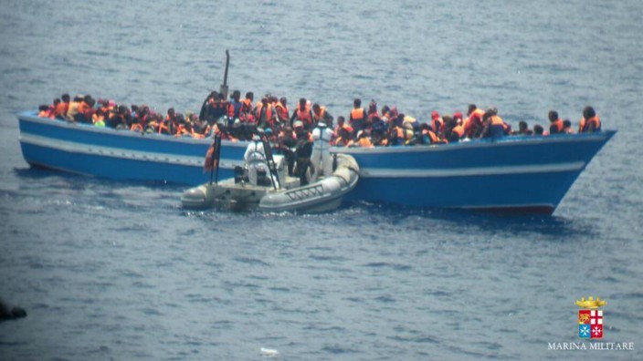 Migrants rescued in Mediterranean