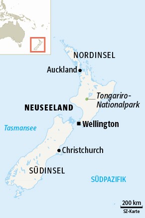 Neuseeland Nordinsel Südinsel Karte Map Grafik Plan