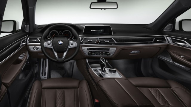Der Innenraum des BMW 7ers Modell 2015.
