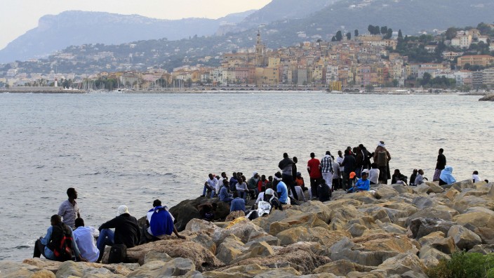 Flüchtlinge in Italien.