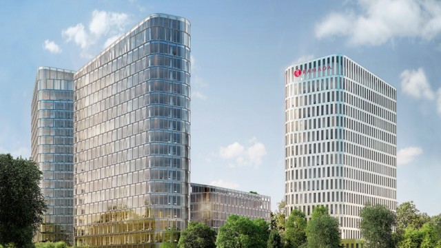 Gewerbeflächen: Neue Büros für die Stadt: Am Vogelweideplatz entstehen in den nächsten Jahren die Bavaria Towers.