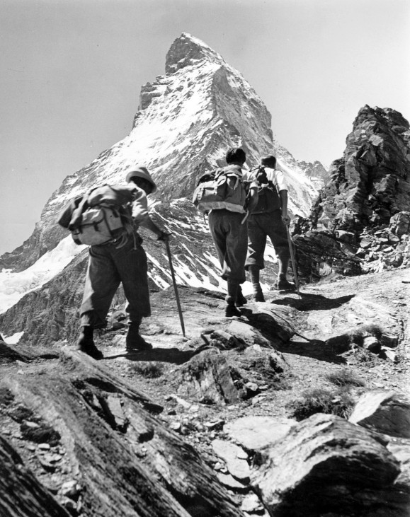 Bergsteiger am Matterhorn