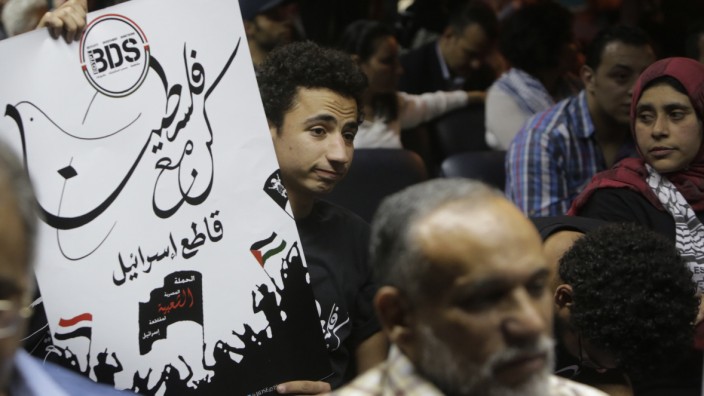 Friedlicher Protest: Auch in Ägyptens Hauptstadt Kairo rufen Aktivisten der BDS-Kampagne dazu auf, israelische Produkte zu meiden.