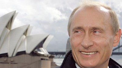 Atomkraft: Ein strahlender Wladimir Putin in Sydney