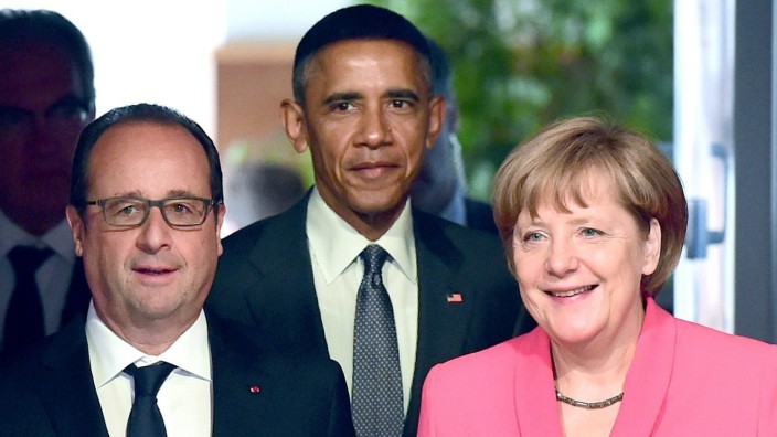 Hollande, Obama, Merkel