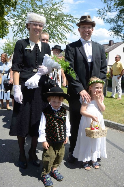 Siedlerfest: Der traditionelle Festzug, hier der Verein Heimatmuseum im Jahr 2014.
