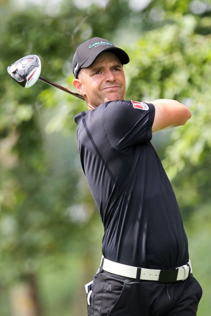 Moosinning Marcel Schneider GER am Abschlag Tee BMW International Open 2015 Tag 3 Golf 27 06