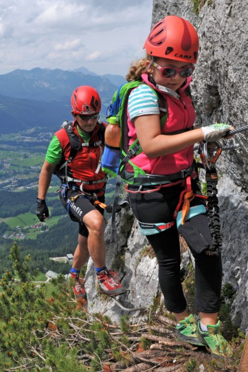Schützensteig: Klettersteig am Kleinen Jenner im Berchtesgardener Land über dem Königssee