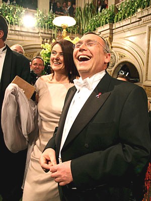 Alfred Gusenbauer und Eva Steiner, Wiener Opernball.