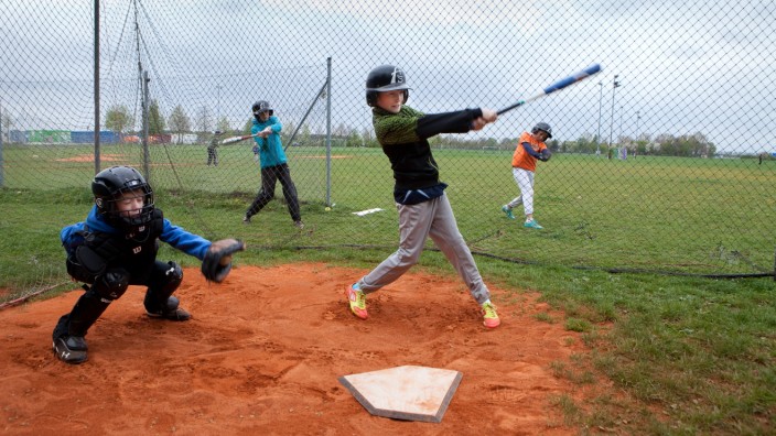 Baseball am Gelände des VFR Garching