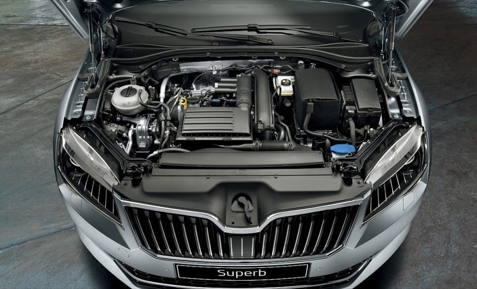 Der Motor des neuen Škoda Superb Combi