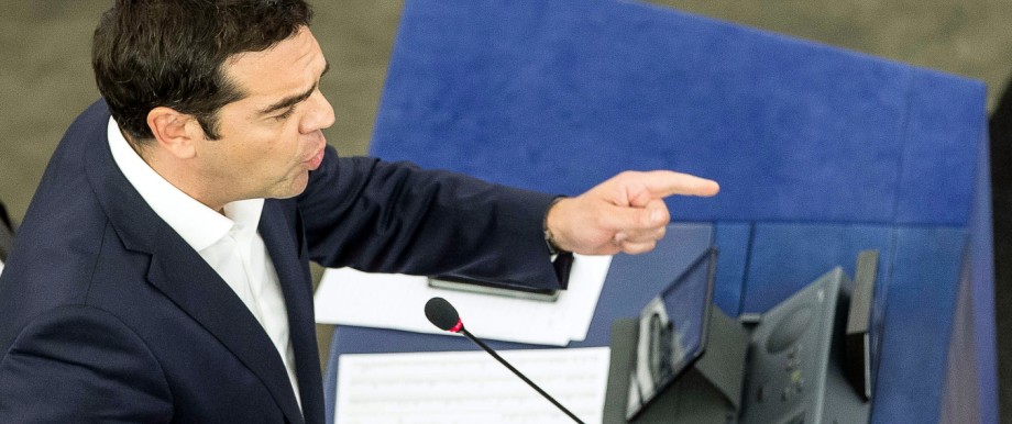 ESM: Alexis Tsipras im Europa-Parlament in Straßburg