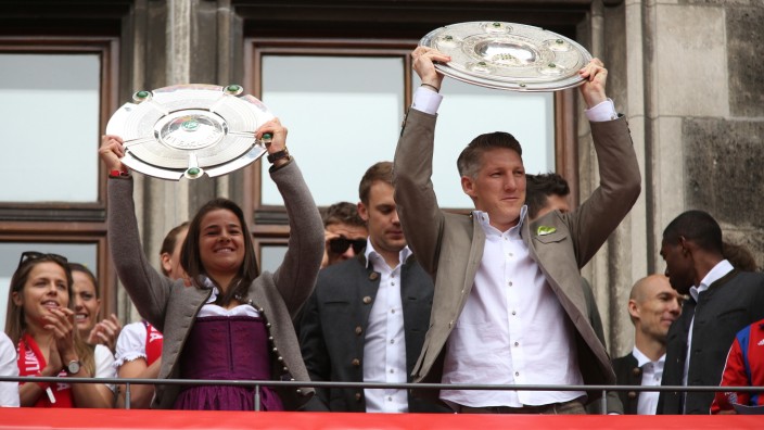 Meisterfeier des FC Bayern München auf dem Münchner Marienplatz, 2015