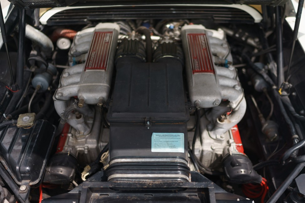 Der Motor des Ferrari Testarossa aus Miami Vice
