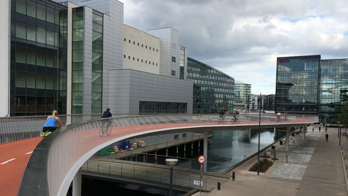 Radschnellwege auf dem Prüfstand: So kann es aussehen, wenn Fahrradmobilität ernst gemeint ist: die Fahrradbrücke "Bicycle Snake" in Kopenhagen.