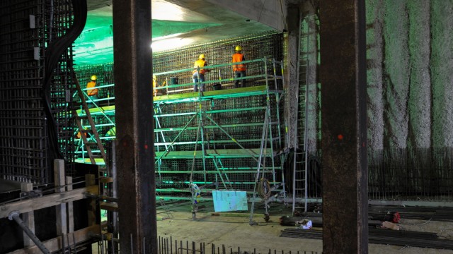 Luise-Kiesselbach-Tunnel: Während der Bauphase im Jahr 2013