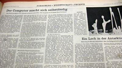 40 Jahre Wissenschaftsjournalismus in der SZ: Forschung - Wissenschaft - Technik: Am 22.2.1968 erschien erstmals eine Wissenschaftsseite in der SZ.