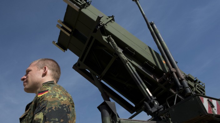 Bundeswehrsoldat in der Türkei Patriot-Raketen