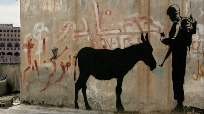 Guerilla-Künstler Banksy im Westjordanland