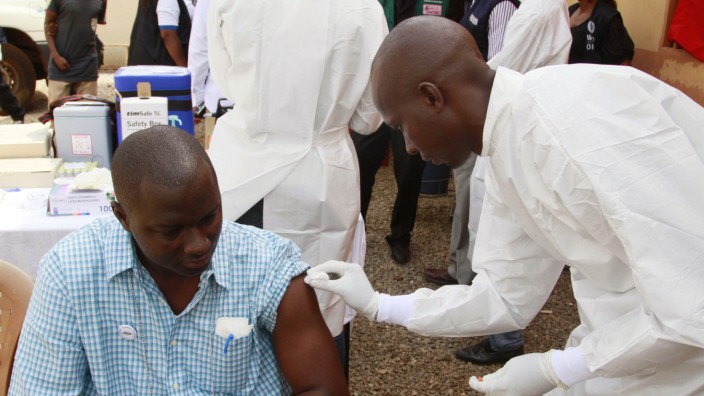 Infektionskrankheit: In Guinea wurde der Impfstoff getestet.