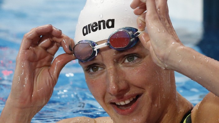 Schwimm-WM in Kasan: Verbessert im Vorlauf ihren eigenen Europarekord über 200 Meter Lagen: die Ungarin Katinka Hosszu